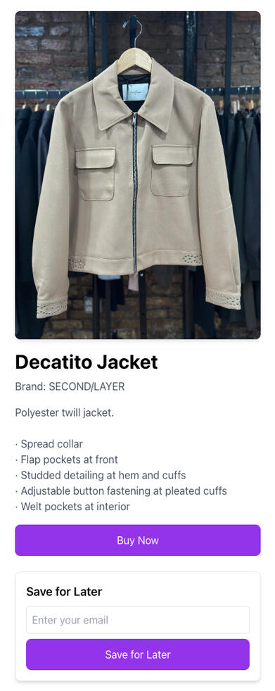 Product Landing Page